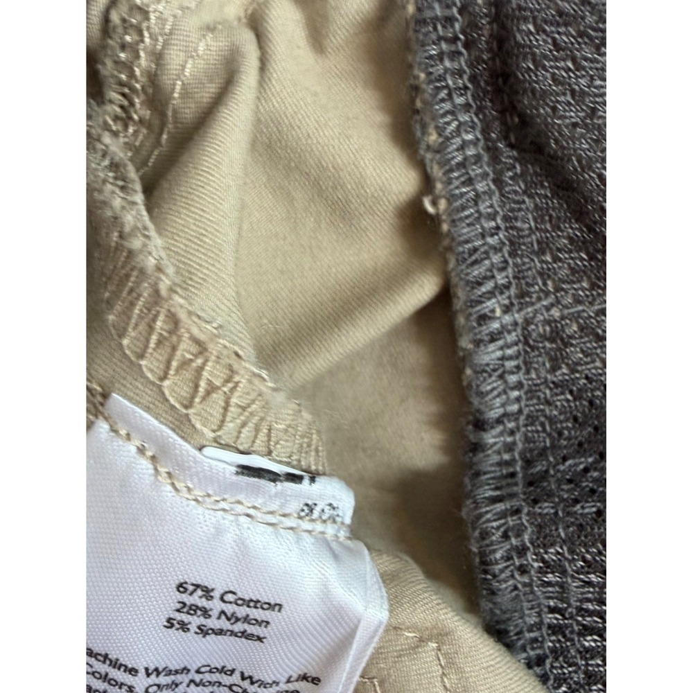 Eddie Bauer Voyager Flex Slim Fit Slim Leg 40x36 Khaki Tan Twill Pant 5 Pkt NWT - Picture 12 of 13